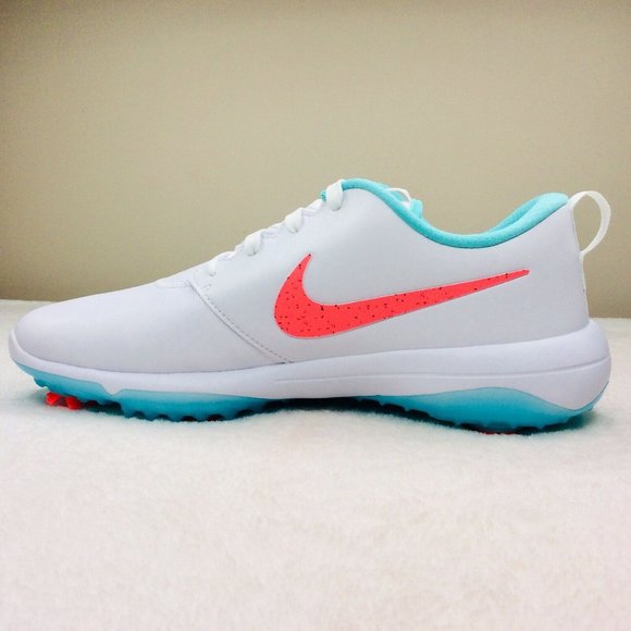 Nike Roshe Tour G Golf Shoes White Pink South Beac - Picture 3 of 10
